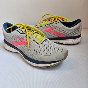 Brooks Women's Ghost 13 Gray and Pink Running Shoes Size 11